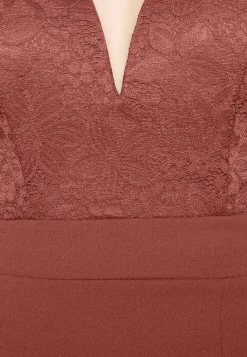 Wal G V Neck Midi Dress – Shift Dress . Discount Sale|Women Dress