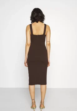 Wal G V Neck Plunge Midi Dress – Jersey Dress . Tendy Style|Women Dress