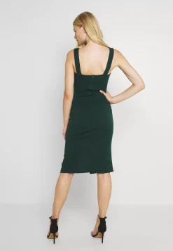 Wal G V Neck Plunge Midi Dress – Jersey Dress . Excellent|Women Dress