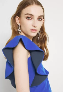 Wal G V Neck Ruffle Sleeve Midi Dress – Cocktail Dress / Party Dress . Shop|Women Dress