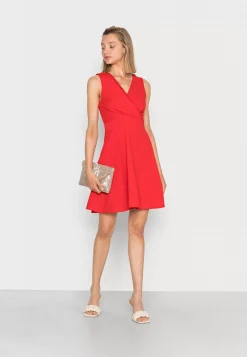 Wal G Vera V Neck Scallop Detail Skater Dress – Cocktail Dress / Party Dress . Shop|Women Dress