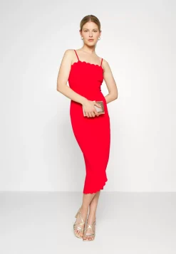 Wal G Wgxzl Wedding – Abel Scallop Neck Midi Dress – Cocktail Dress / Party Dress . Shop|Women Dress