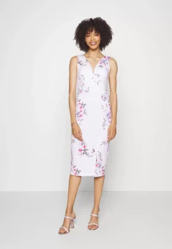 Wal G Wgxzl Wedding – Alma V Neck Midi Dress – Cocktail Dress / Party Dress . Discount Online|Women Dress