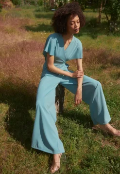 Wal G Wgxzl Wedding – Betty V Neck Wrap Jumpsuit – Jumpsuit . Popular|Women Jumpsuit