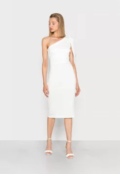 Wal G Wgxzl Wedding – Favourite One Shoulder Tie Midi Dress – Cocktail Dress / Party Dress . Crazy Deals|Women Dress
