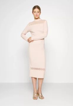 Wal G Wgxzl Wedding – Franka High Neck Mesh Midi Dress – Cocktail Dress / Party Dress . Cheap|Women Dress