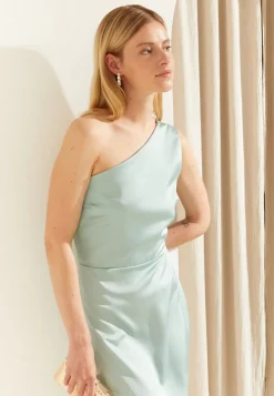 Wal G Wgxzl Wedding – Joy One Shoulder Ruffle Midi Dress – Cocktail Dress / Party Dress . Online Sales|Women Dress