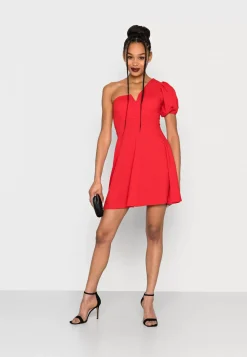 Wal G Zalora One Sleeve Skater Dress – Jersey Dress . Excellent|Women Dress