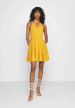 Wal G Zoey Halter Wrap Skater Dress – Cocktail Dress / Party Dress . Crazy Deals|Women Dress