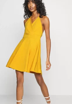 Wal G Zoey Halter Wrap Skater Dress – Cocktail Dress / Party Dress . Crazy Deals|Women Dress